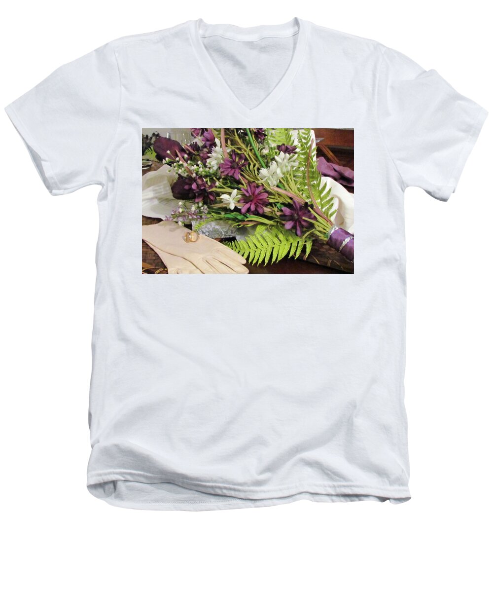 Love Men's V-Neck T-Shirt featuring the photograph The Bride To Be by Cynthia Guinn