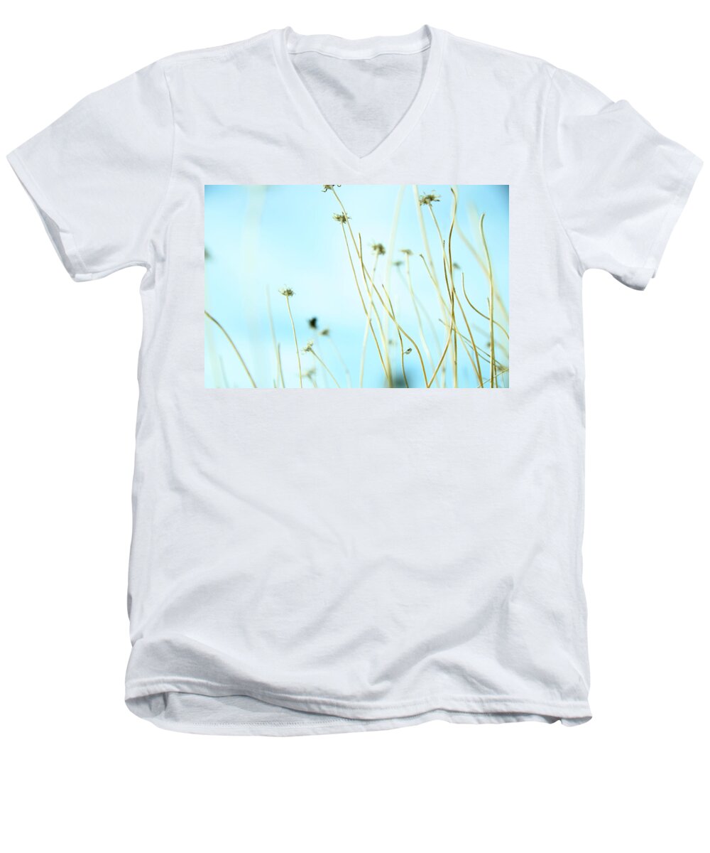 Flowers Men's V-Neck T-Shirt featuring the photograph 30second Daydream by Mark Ross