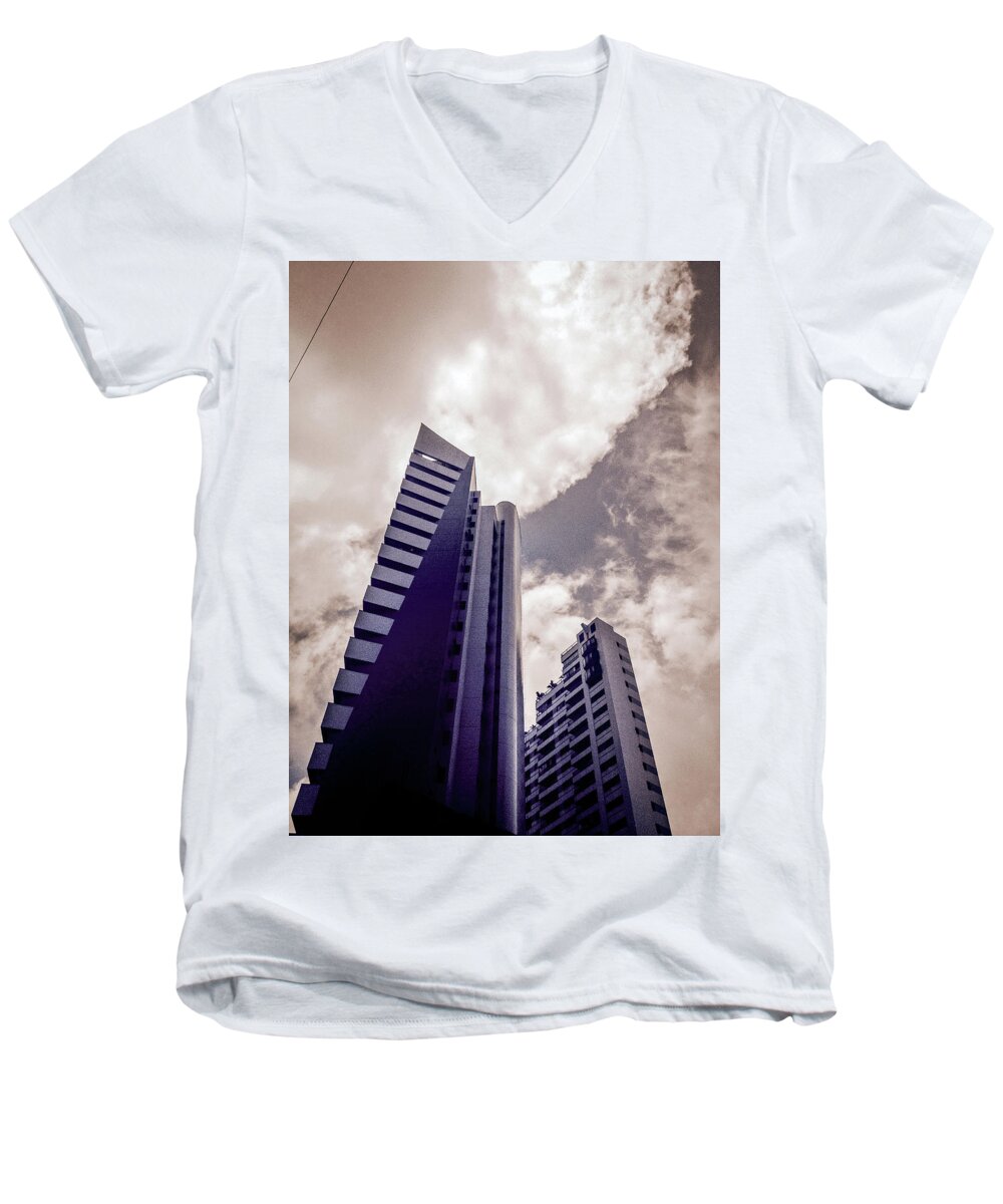 Architecture And Building Men's V-Neck T-Shirt featuring the photograph Architecture and Building #1 by Cesar Vieira