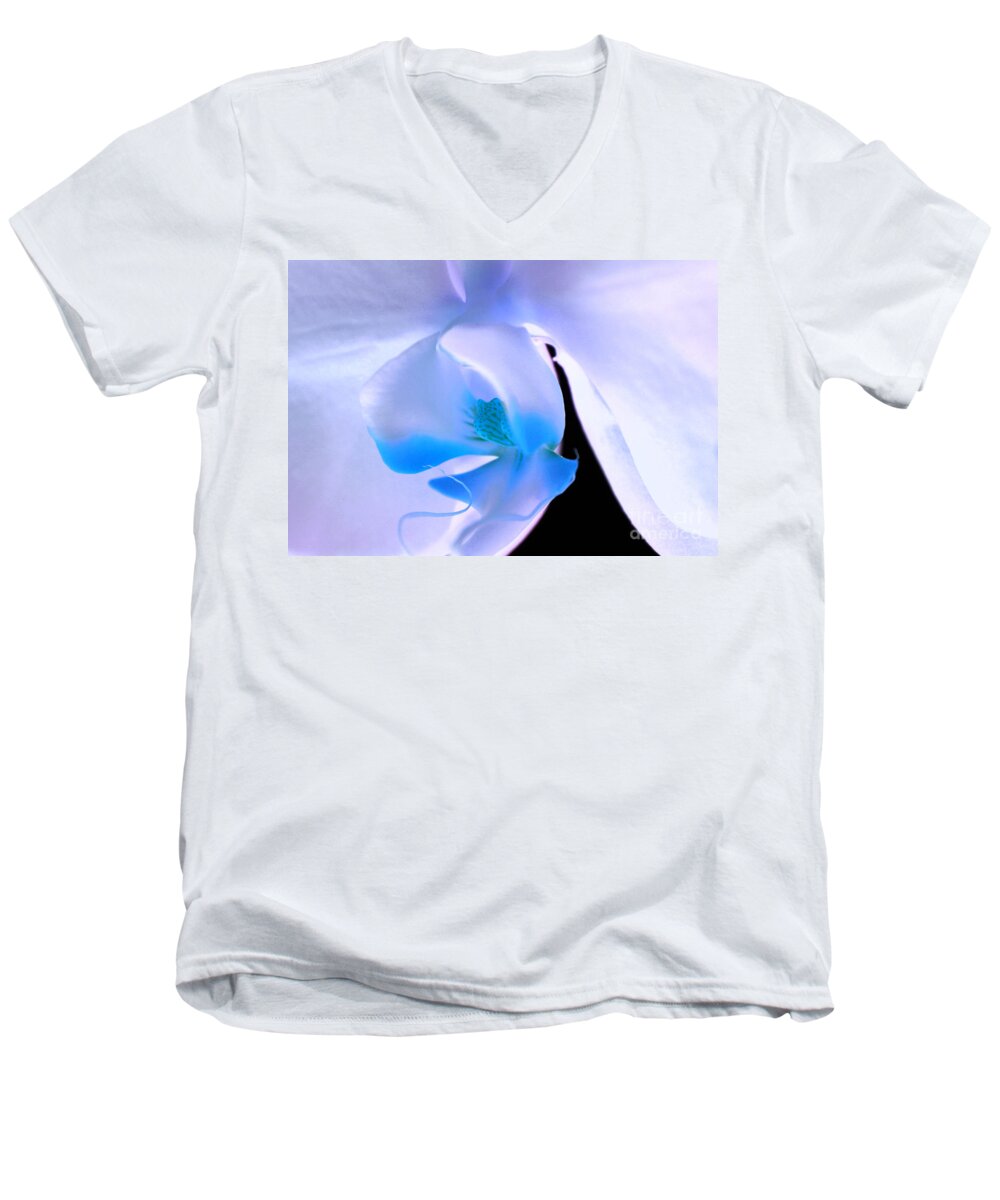 Orchid Men's V-Neck T-Shirt featuring the photograph Take My Breath Away #1 by Krissy Katsimbras