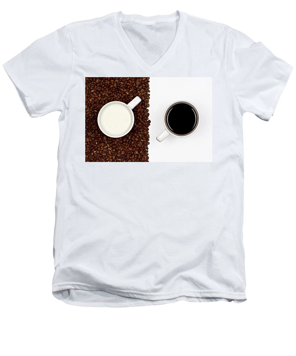 Aroma Men's V-Neck T-Shirt featuring the photograph Yin and Yang #2 by Gert Lavsen