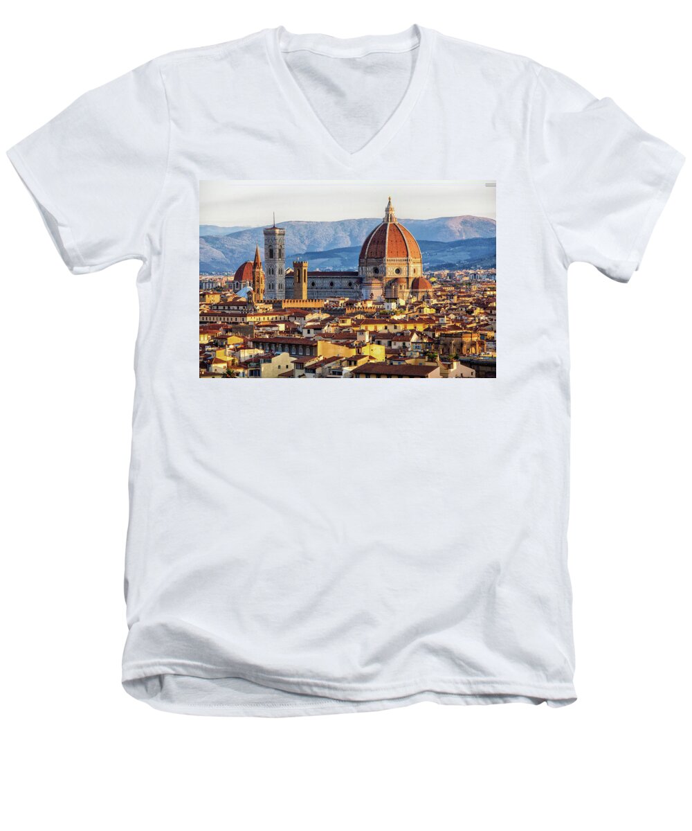 Florence Men's V-Neck T-Shirt featuring the photograph Photographer #6 by Matthew Pace