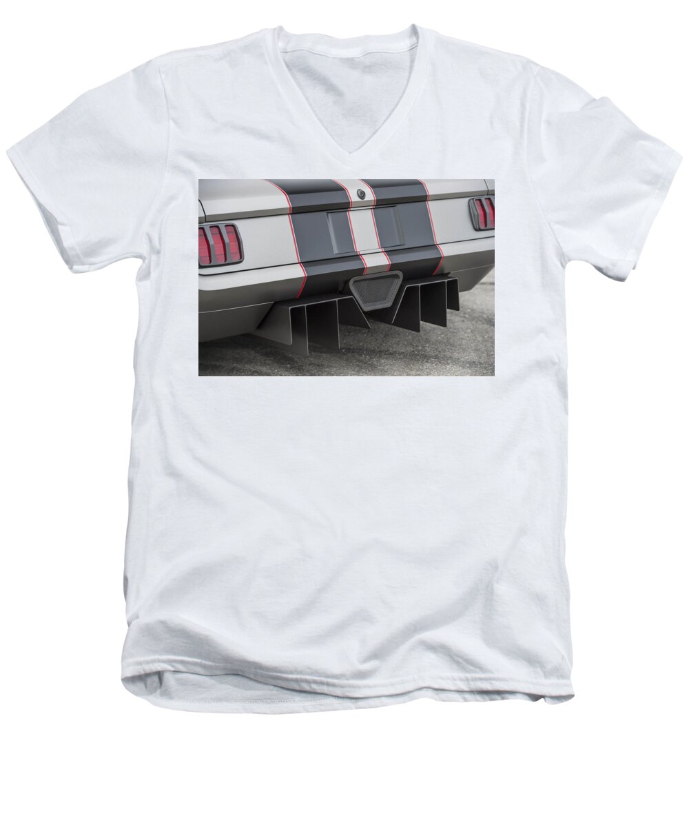 Ford Mustang Men's V-Neck T-Shirt featuring the photograph Ford Mustang #7 by Mariel Mcmeeking