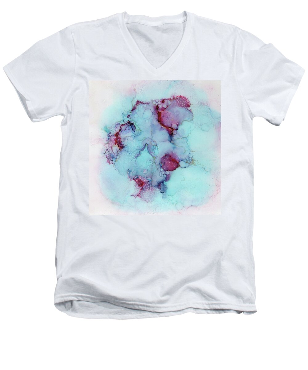 Ink Men's V-Neck T-Shirt featuring the painting A Different Sky is Waiting by Joanne Grant