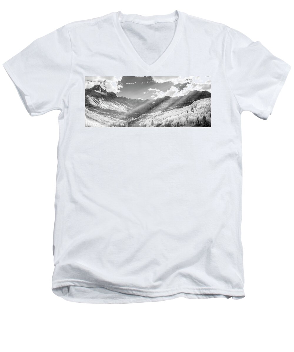 Art Men's V-Neck T-Shirt featuring the photograph And You Feel the Scene by Jon Glaser