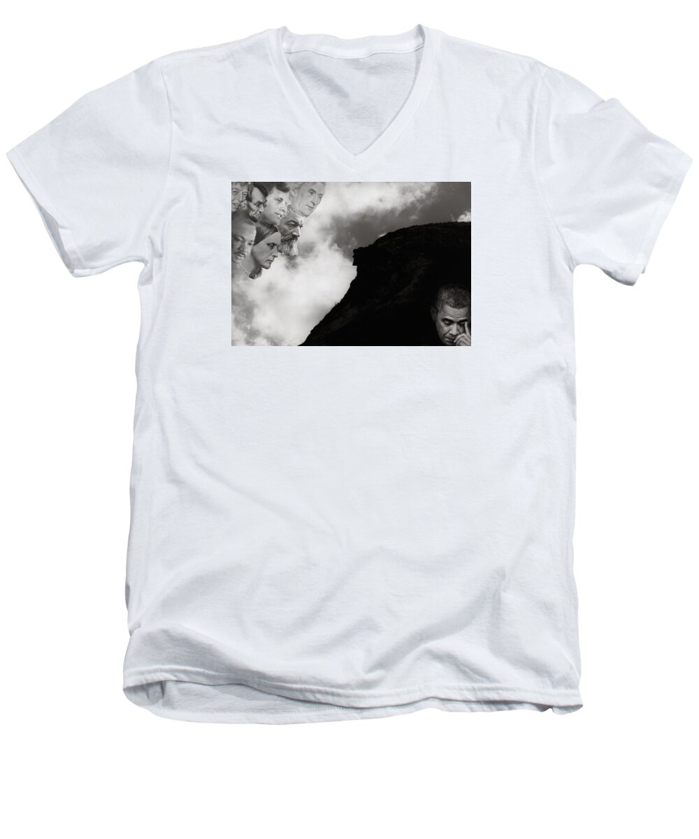Civil Rights Men's V-Neck T-Shirt featuring the photograph Bending Toward Justice by Wayne King
