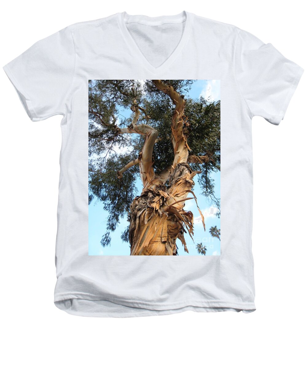Tree Men's V-Neck T-Shirt featuring the photograph Big Ole Tree by Glenda Zuckerman