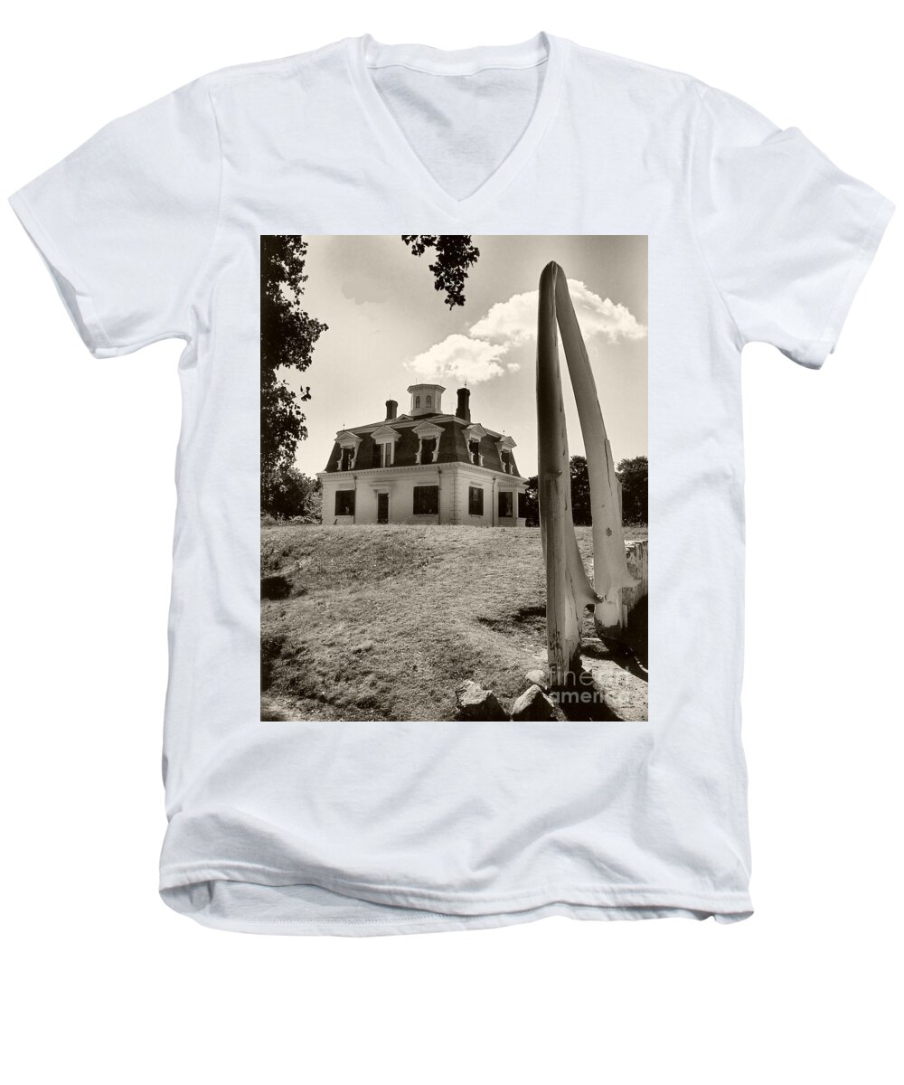 Home Men's V-Neck T-Shirt featuring the photograph Captions Home by Raymond Earley