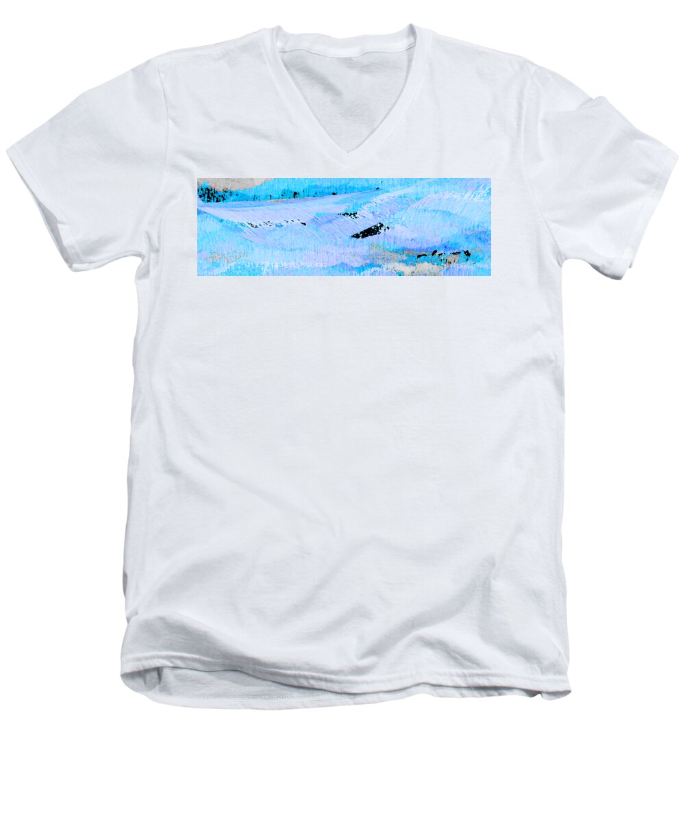 Water Men's V-Neck T-Shirt featuring the digital art Catching Waves by Stephanie Grant