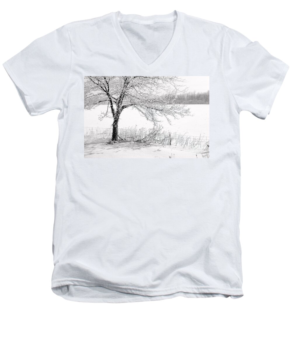 Canada Men's V-Neck T-Shirt featuring the photograph Early Frost by Doug Gibbons