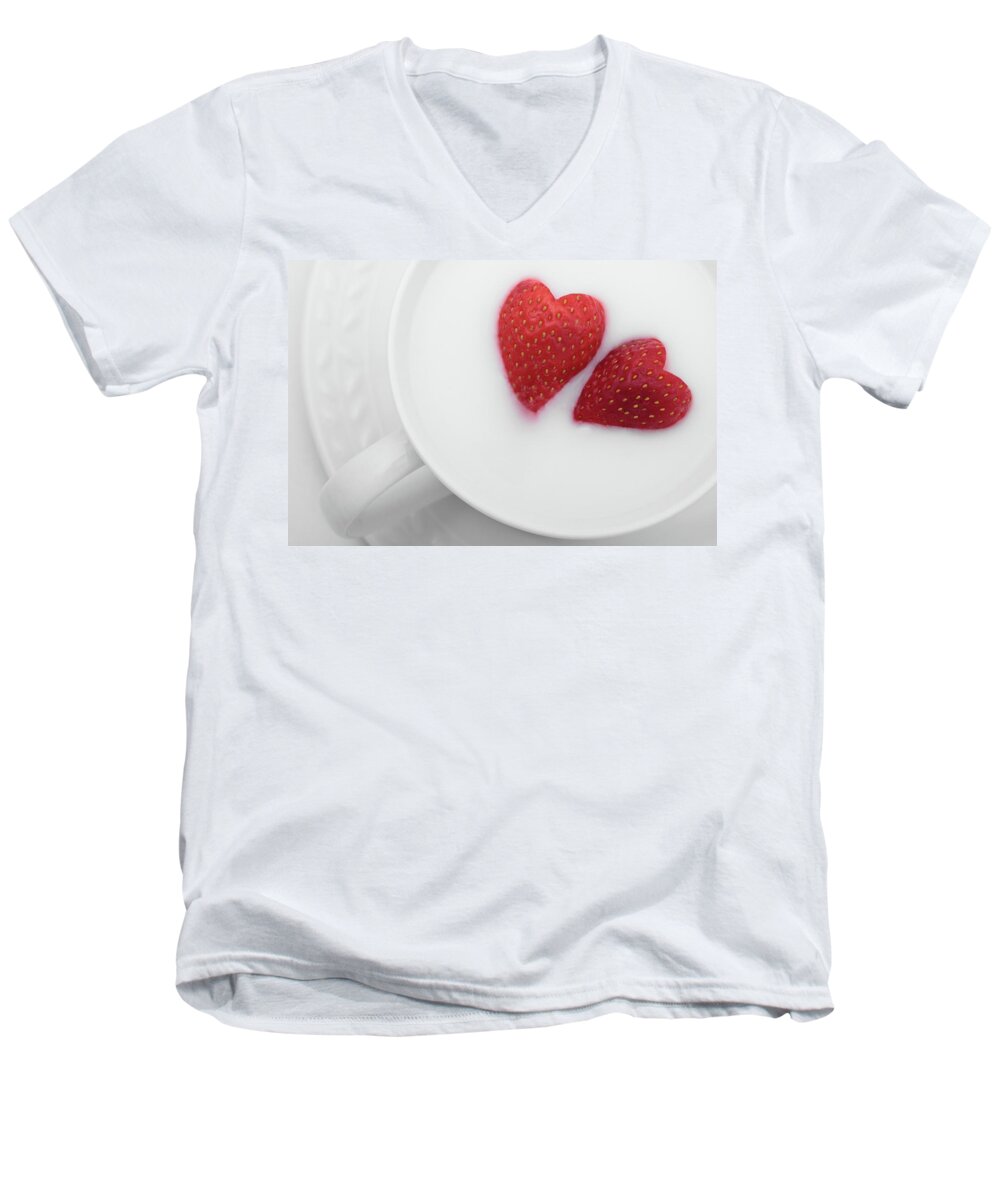 Valentine's Day Men's V-Neck T-Shirt featuring the photograph For Valentine's day by William Lee