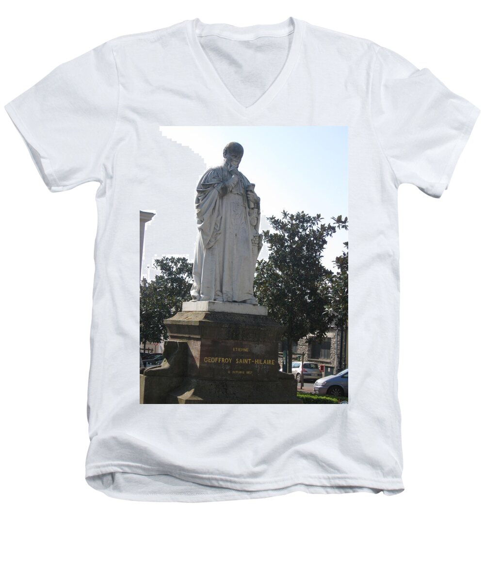 Frace Men's V-Neck T-Shirt featuring the photograph France by Donna Andrews