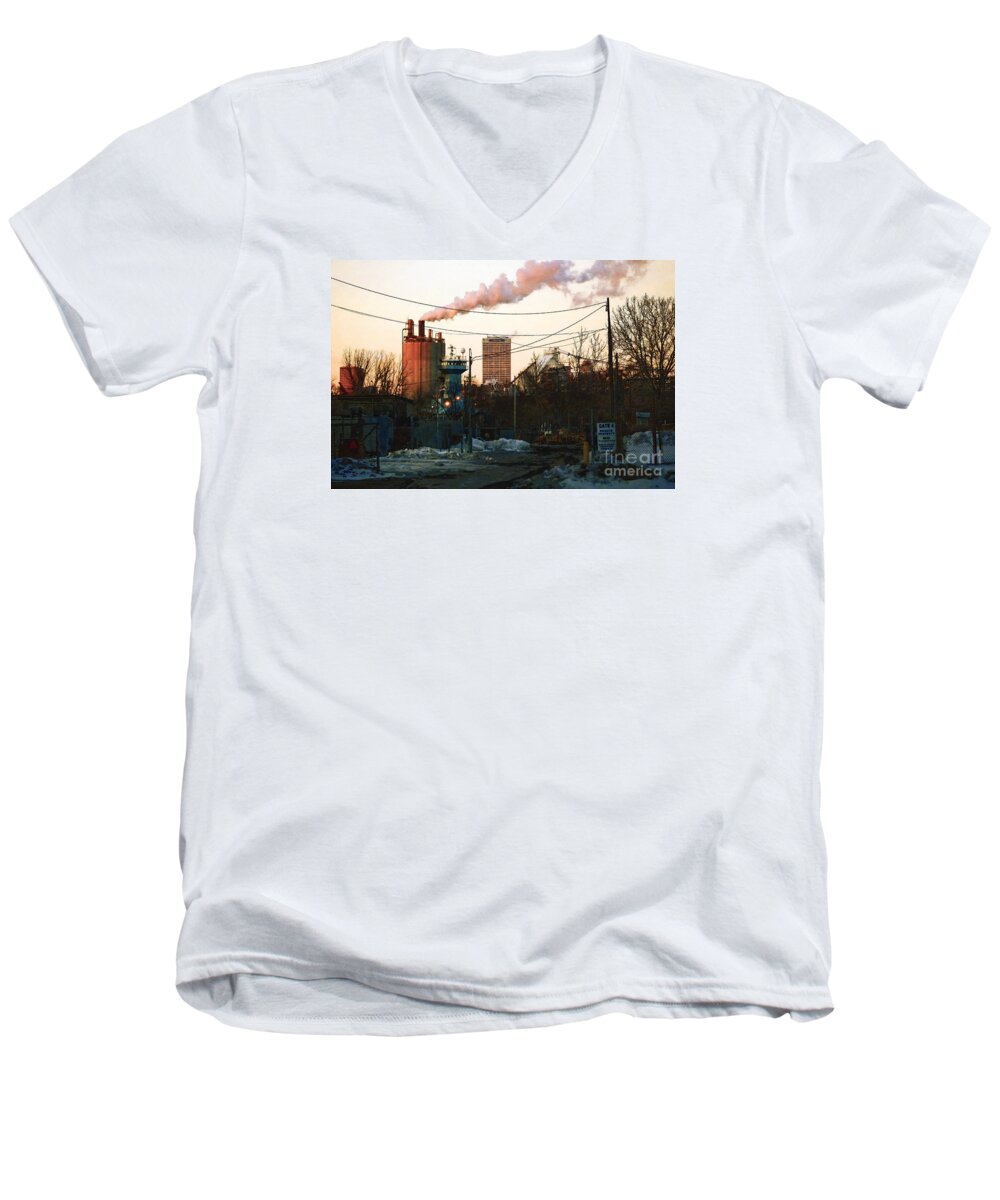 Milwaukee Men's V-Neck T-Shirt featuring the digital art Gate 4 by David Blank