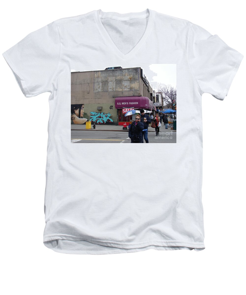 Inwood Men's V-Neck T-Shirt featuring the photograph GQ Men's Fashions by Cole Thompson