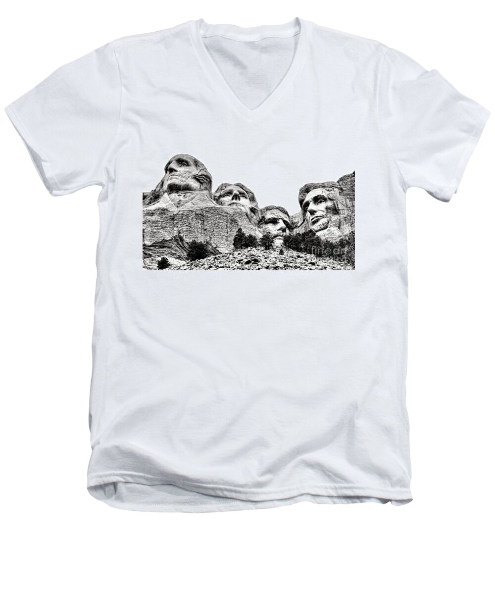 Mount Men's V-Neck T-Shirt featuring the photograph Hail to the Chiefs by Olivier Le Queinec