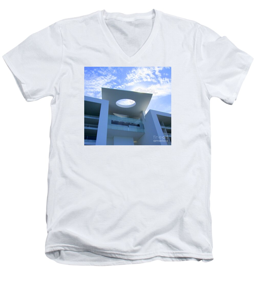 Hotel Encanto Men's V-Neck T-Shirt featuring the photograph Hotel Encanto 7 by Randall Weidner