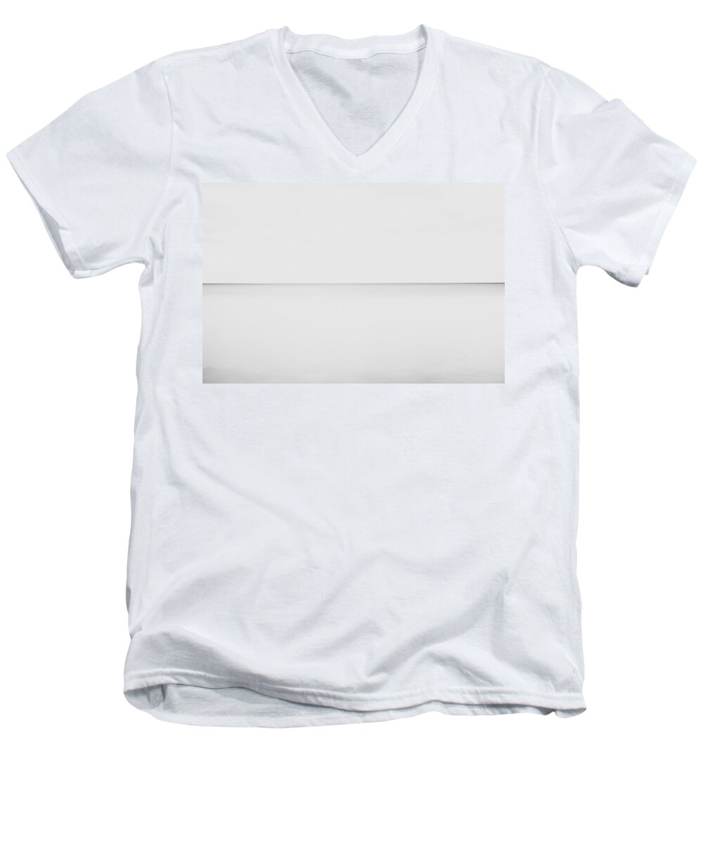 Landscape Men's V-Neck T-Shirt featuring the photograph Line on the Horizon by Scott Norris