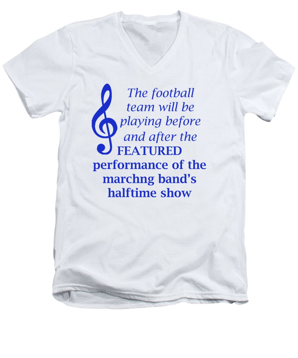 Featured Performance Of The Marching Band Men's V-Neck T-Shirt featuring the photograph Marching Performance by M K Miller