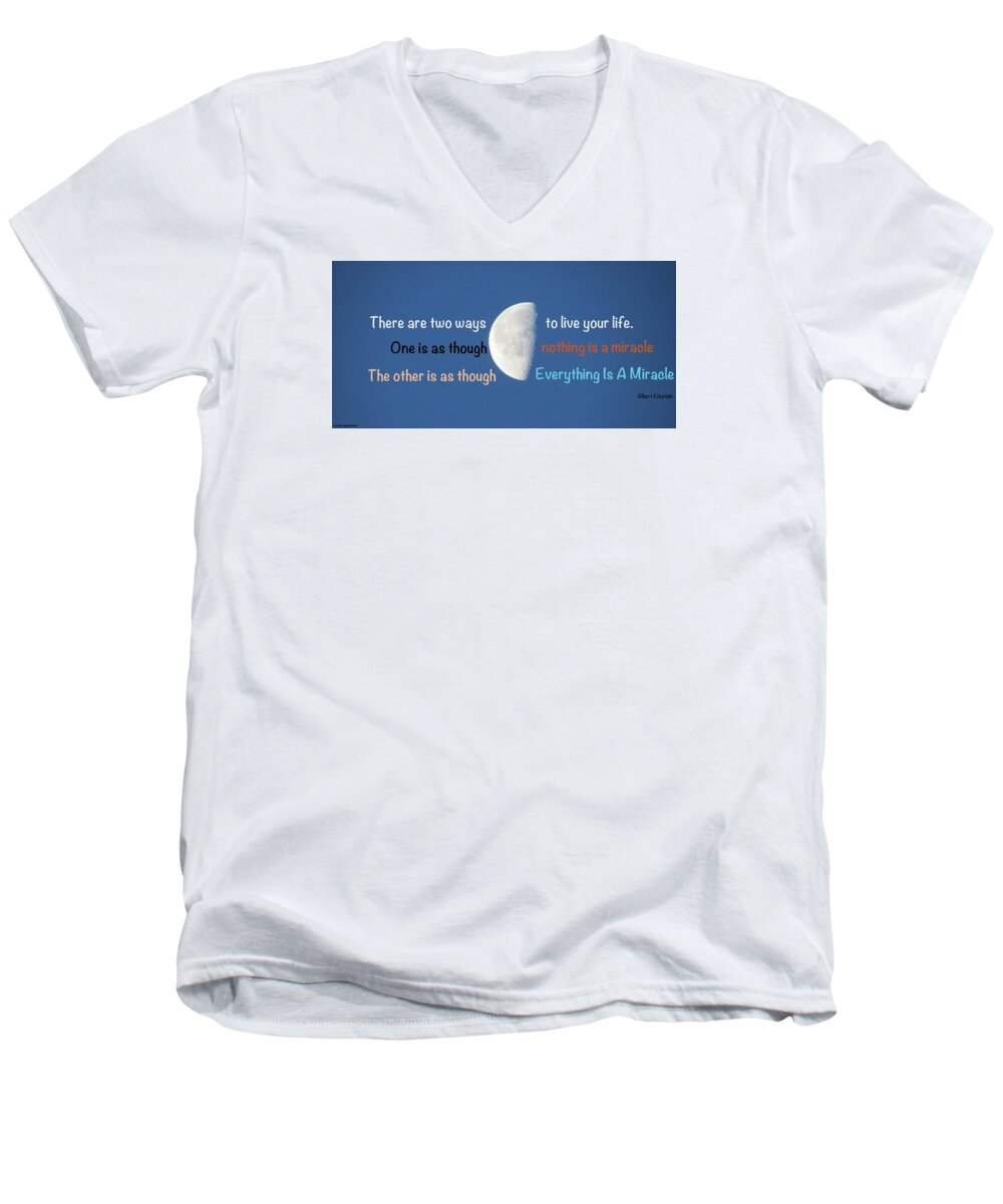  Men's V-Neck T-Shirt featuring the photograph Miracles by David Norman