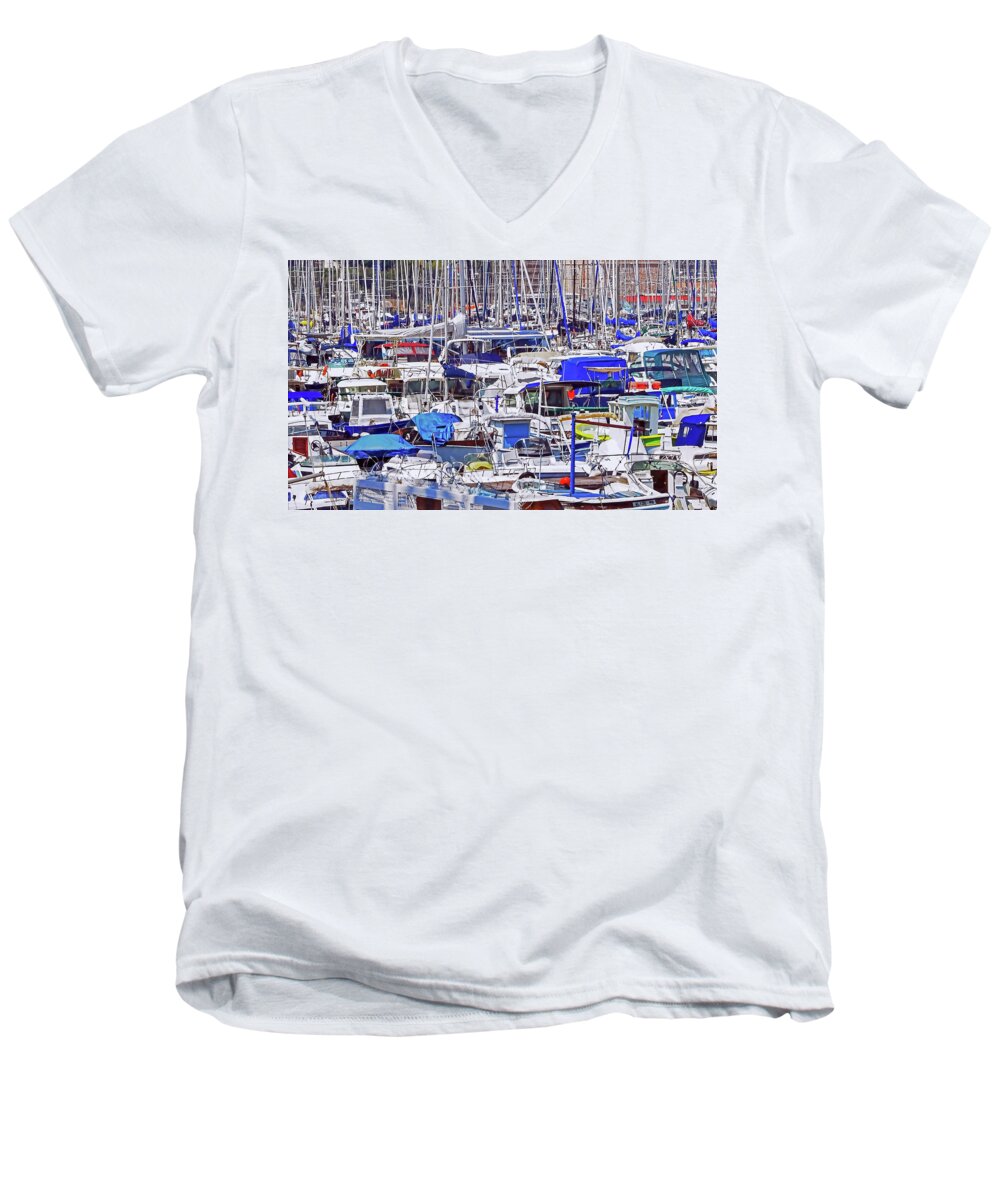 Port Men's V-Neck T-Shirt featuring the photograph No Vacancy by Keith Armstrong
