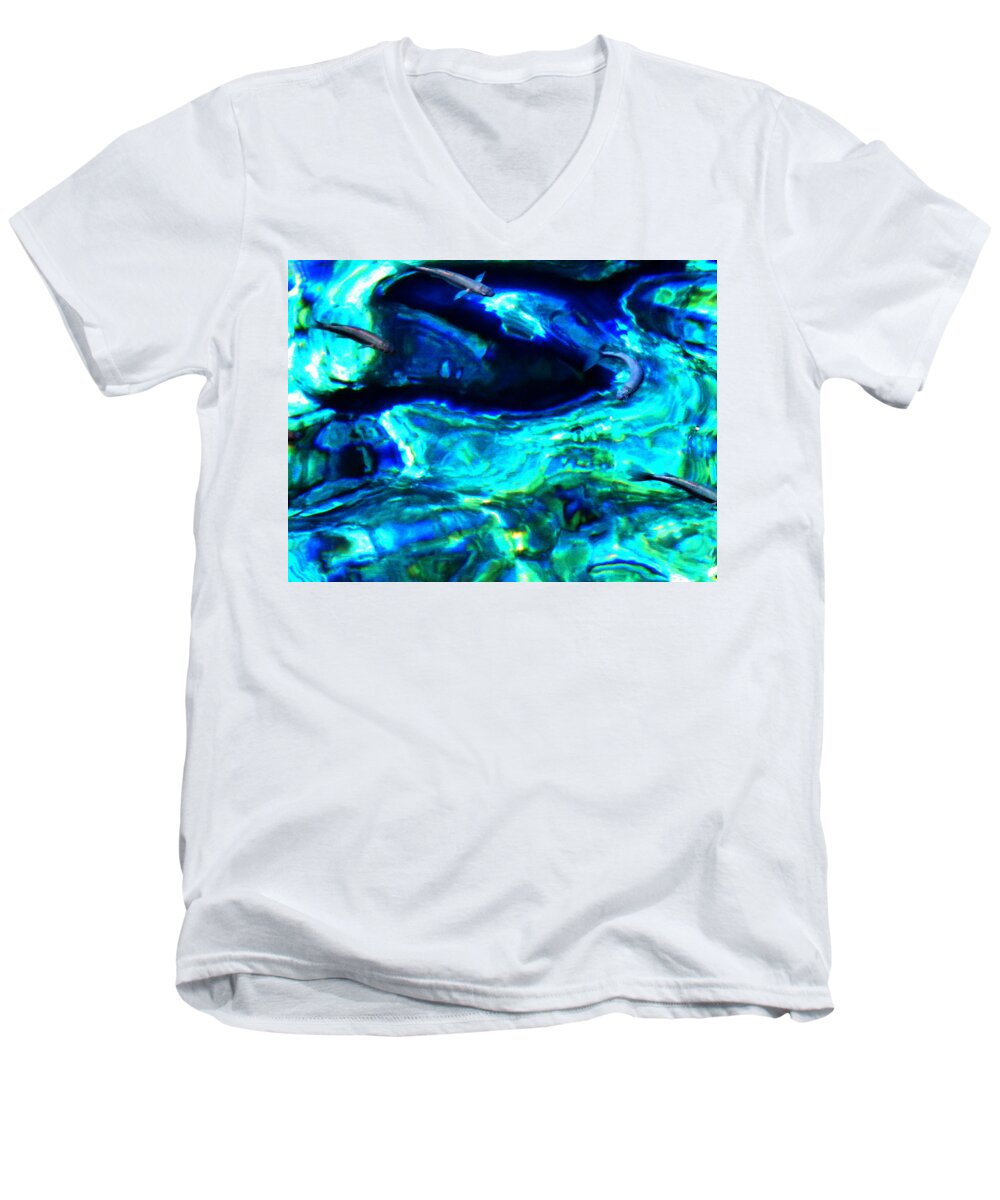 Coletteguggenheim Men's V-Neck T-Shirt featuring the photograph Ocean Reflections #1 by Colette V Hera Guggenheim