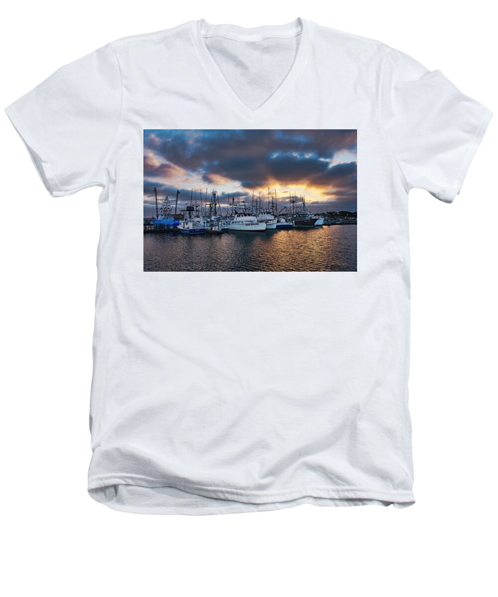 San Diego Men's V-Neck T-Shirt featuring the photograph Sand Dollar by Dan McGeorge