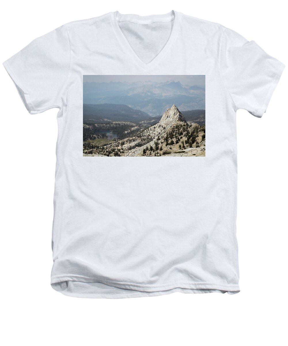 Sierra Nevada Mountains Men's V-Neck T-Shirt featuring the photograph Mountain View by Diane Bohna