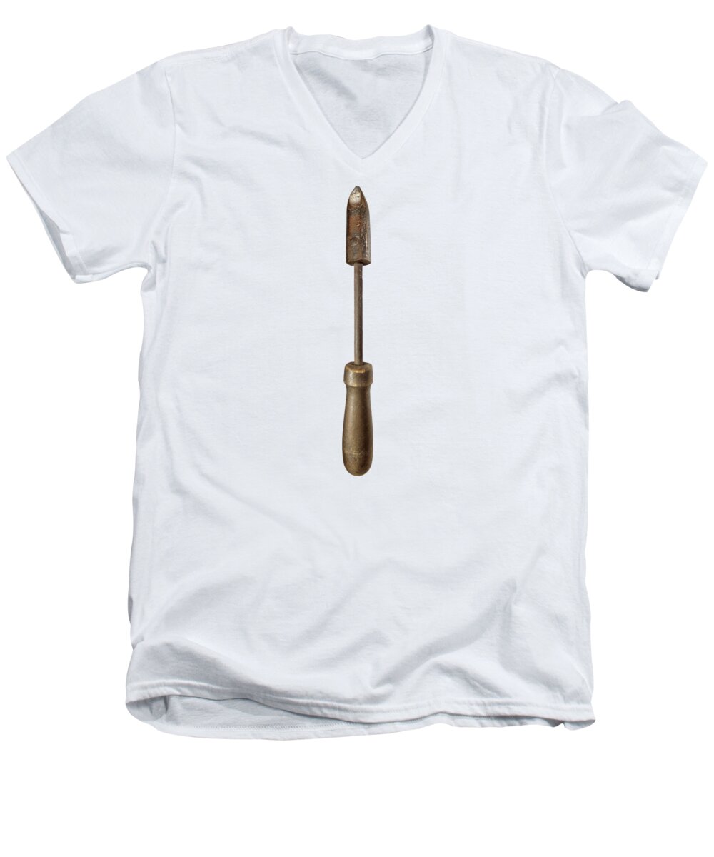 Hot Men's V-Neck T-Shirt featuring the photograph Soldering Iron by YoPedro