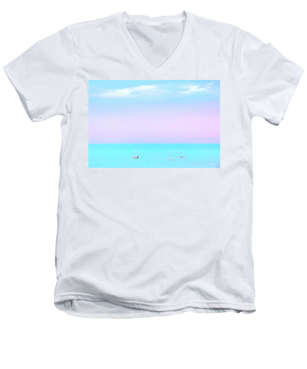Airlie Beach Men's V-Neck T-Shirt featuring the photograph Summer Dreams by Az Jackson