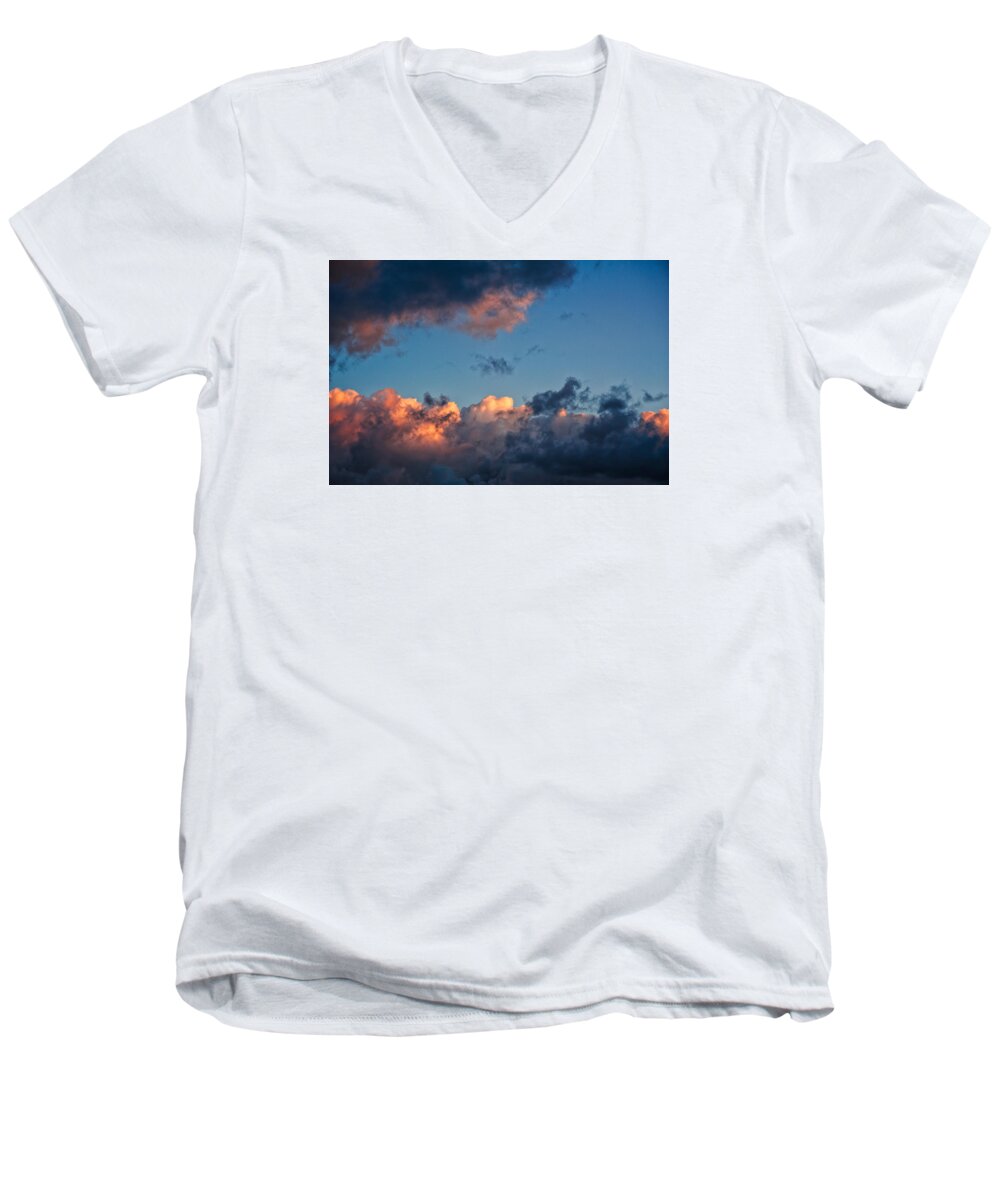 Atantic Ocean Men's V-Neck T-Shirt featuring the photograph Sunrise on the Atlantic #9 by Jeremy Herman