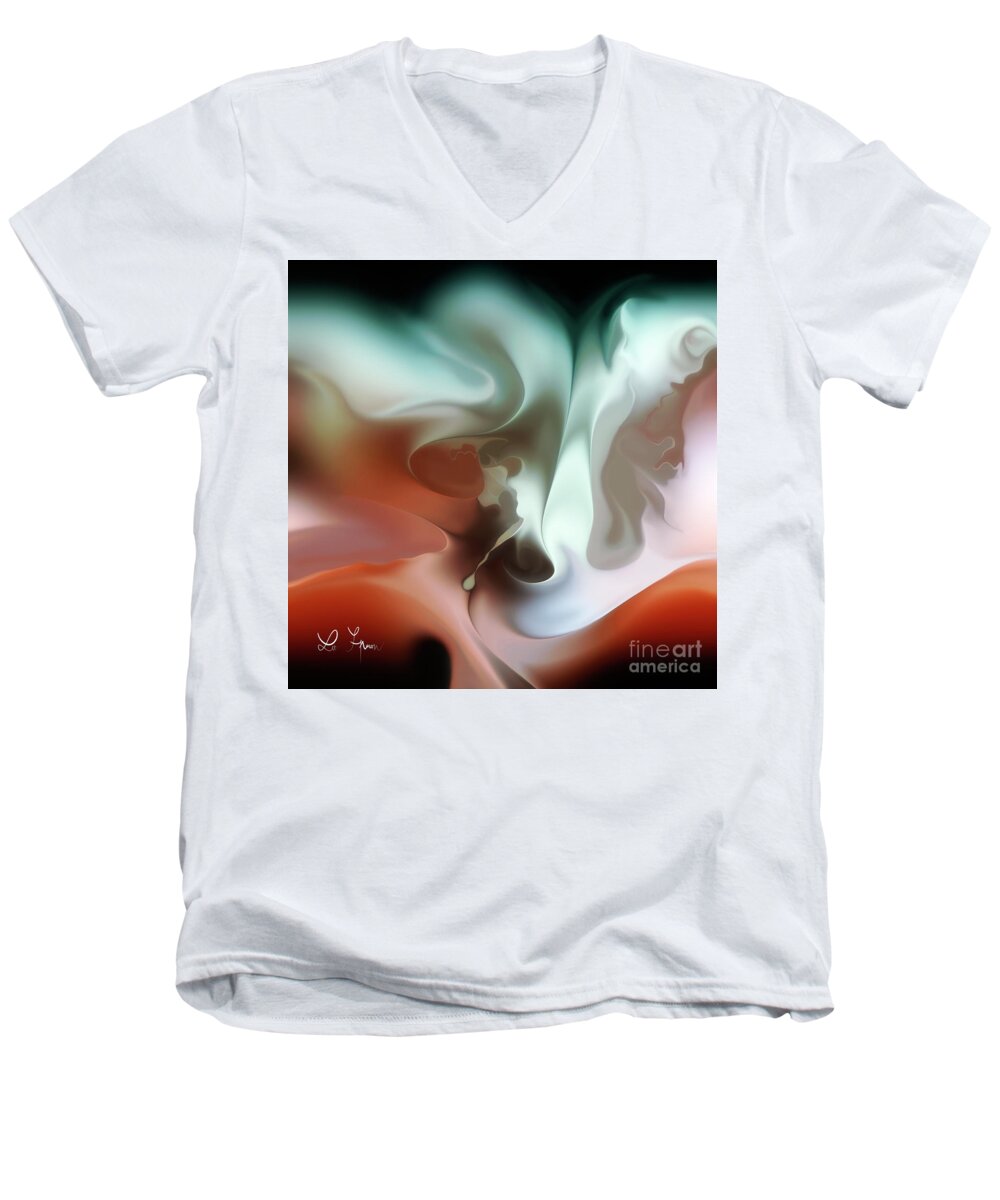 Taste Men's V-Neck T-Shirt featuring the digital art Taste Of Fantasy by Leo Symon