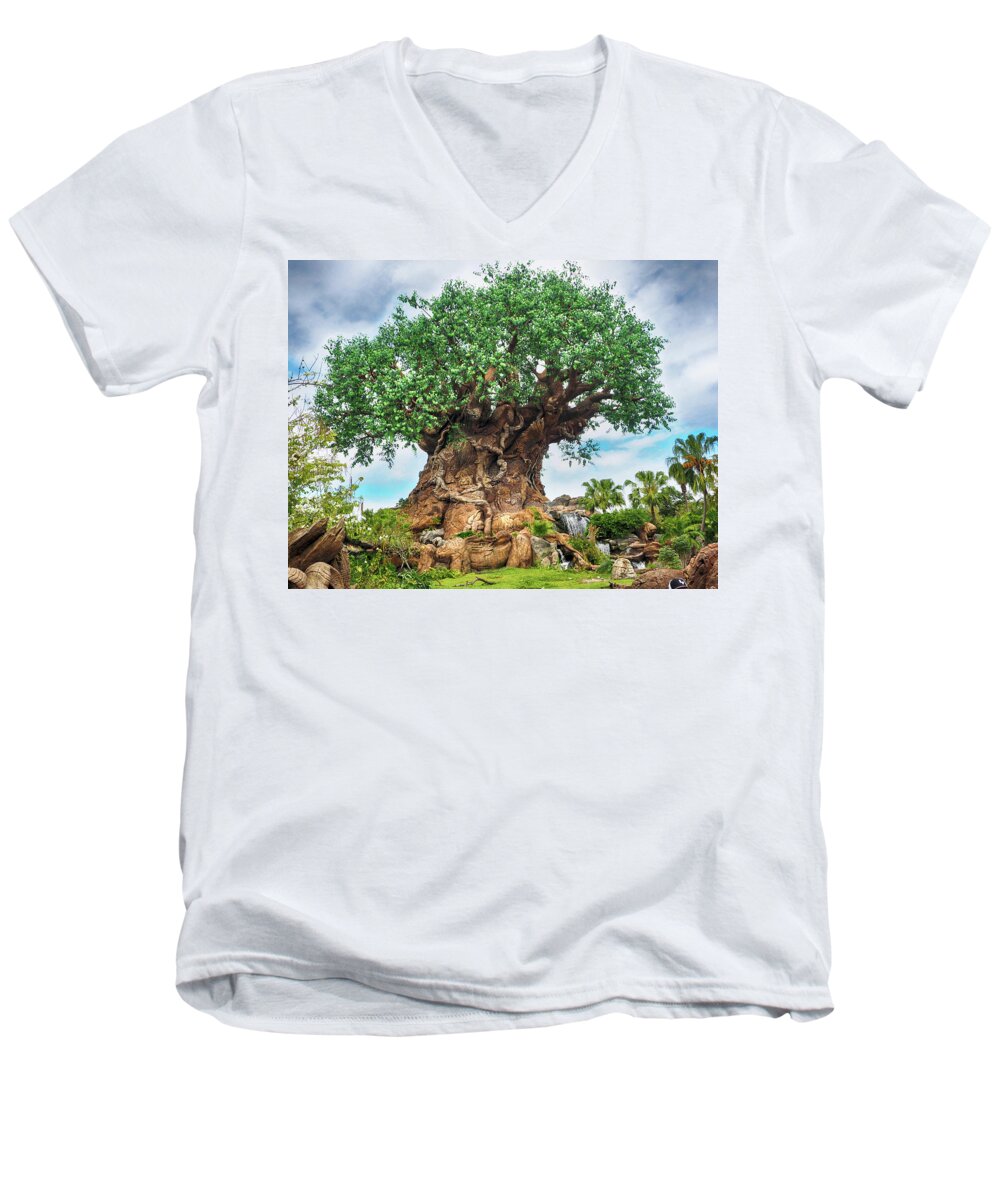 Tree Of Life Men's V-Neck T-Shirt featuring the photograph Tree of Life by C H Apperson