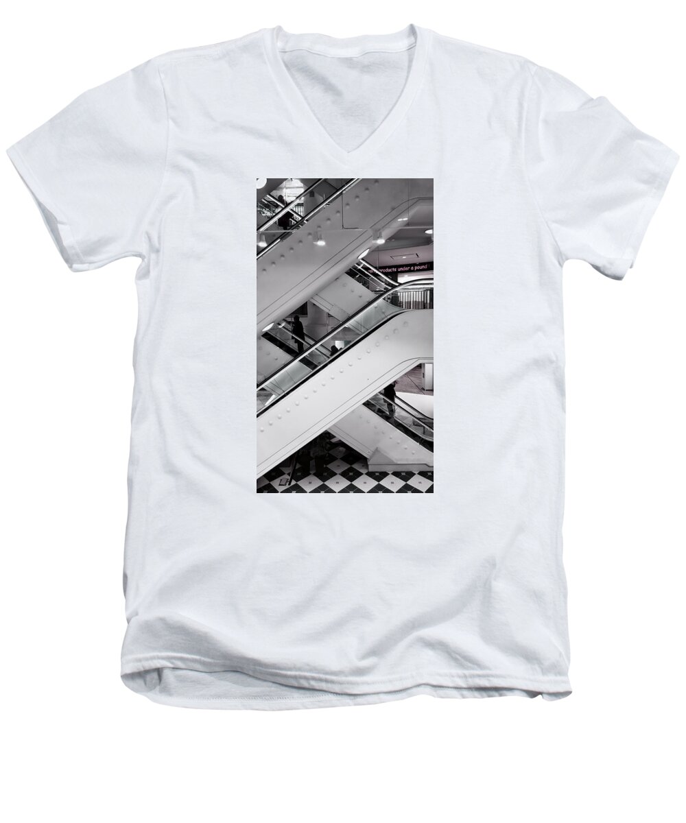 Movement Men's V-Neck T-Shirt featuring the photograph Up and Down by Pedro Fernandez