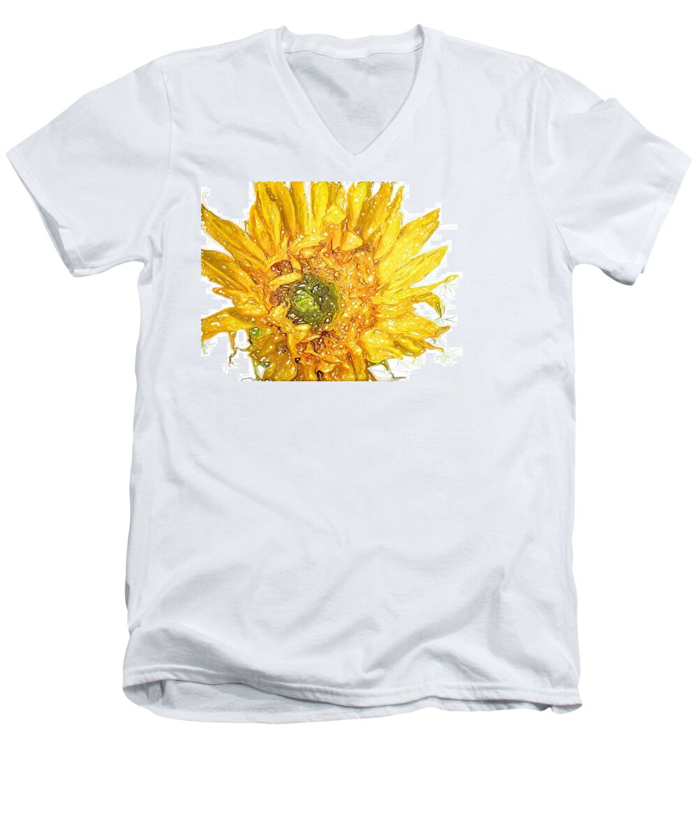  Men's V-Neck T-Shirt featuring the photograph Wild Flower Two by Heidi Smith