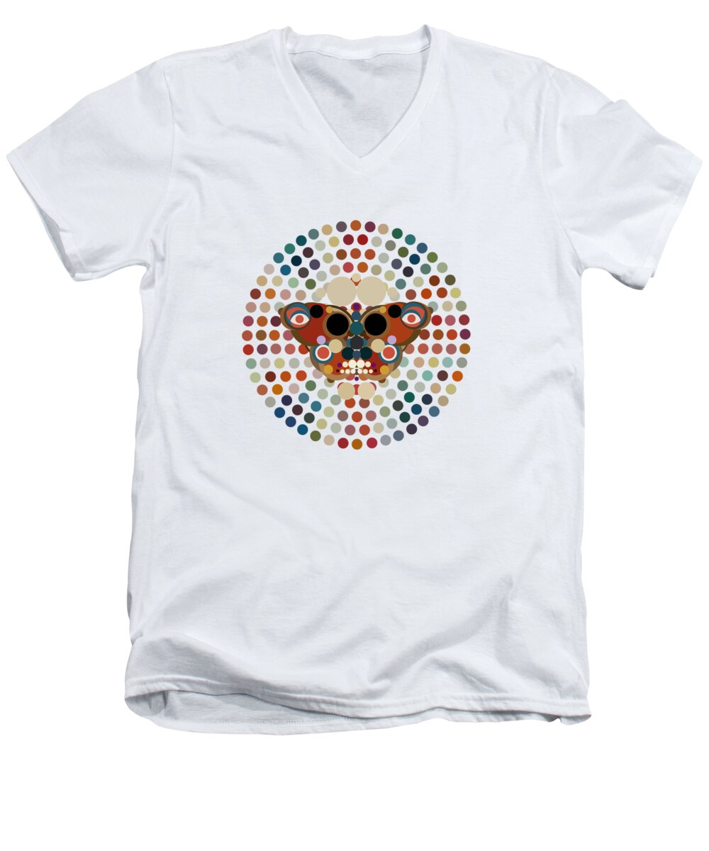 Surreal Men's V-Neck T-Shirt featuring the mixed media New Beginnings - Rainbow Union #1 by BFA Prints
