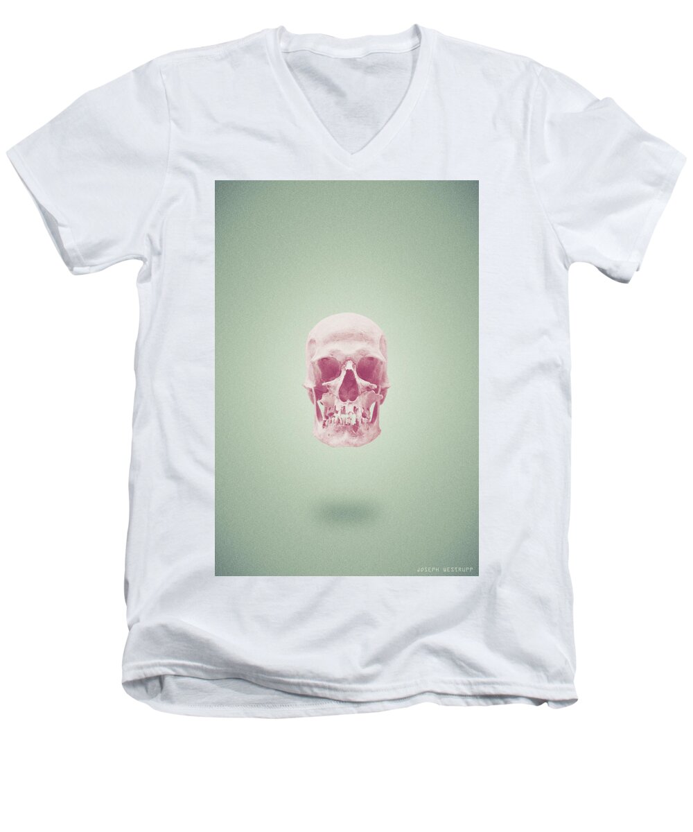 Skull Men's V-Neck T-Shirt featuring the photograph Green Altitude by Joseph Westrupp