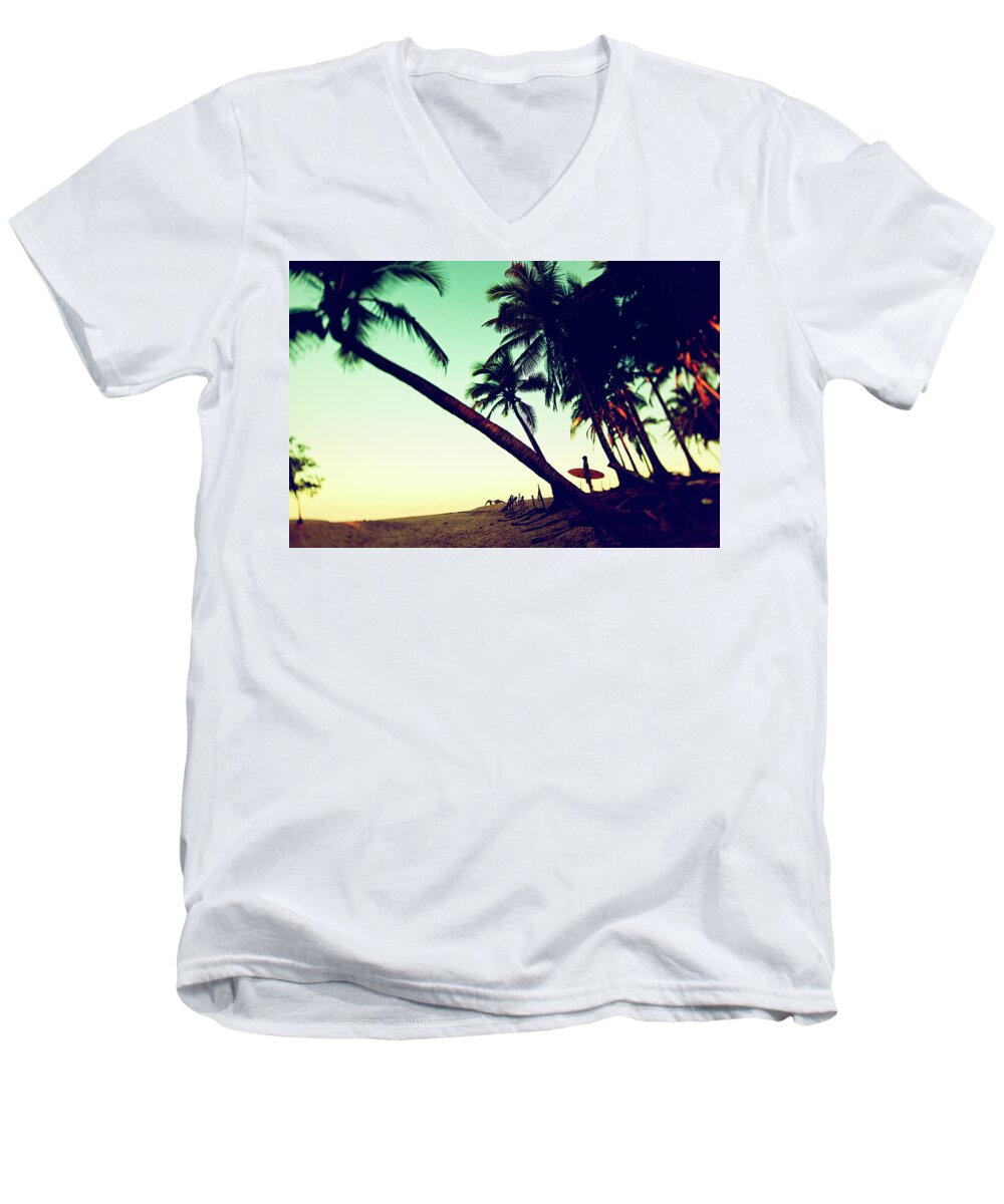 Surfing Men's V-Neck T-Shirt featuring the photograph Morning Gaze by Nik West