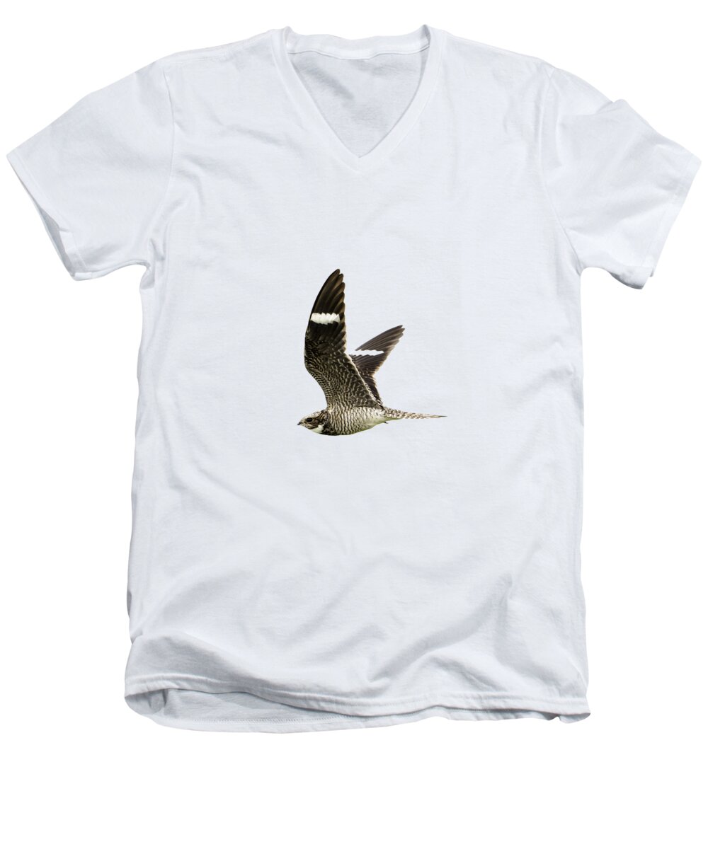 Bird Men's V-Neck T-Shirt featuring the photograph Nightjar by Jeff Phillippi