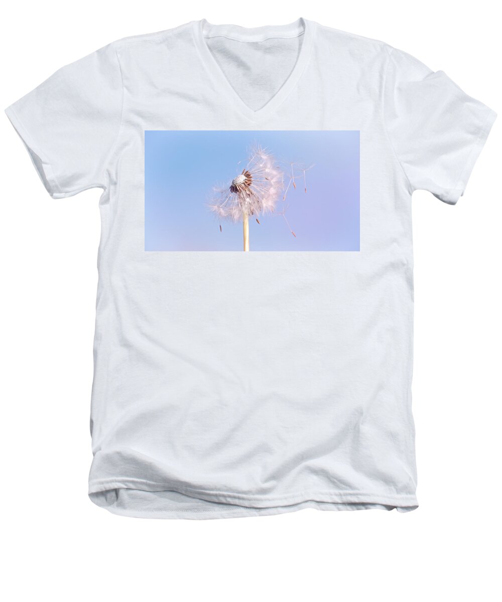 Dandelion Men's V-Neck T-Shirt featuring the photograph Under The Blue Sky by Jaroslav Buna