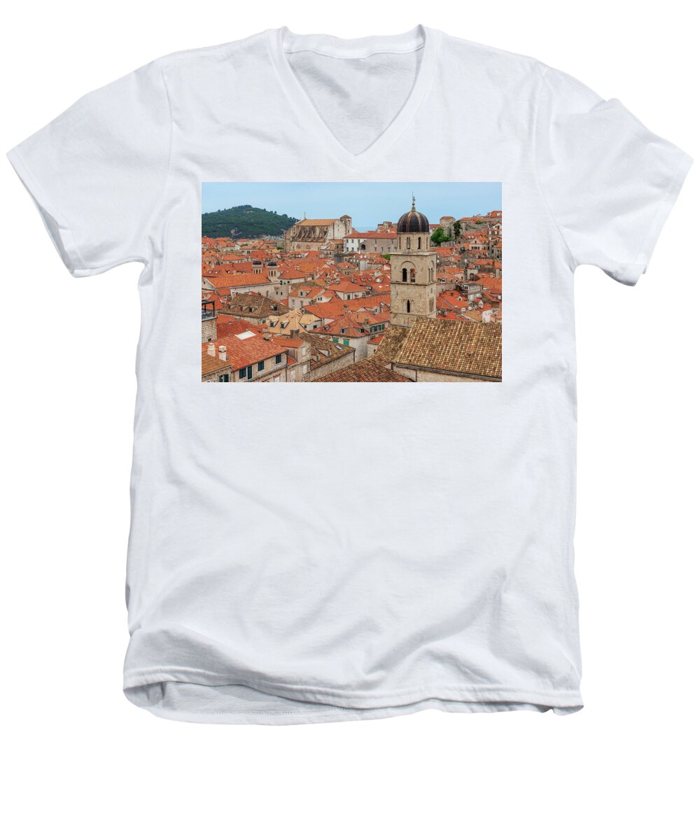 Dubrovnik Men's V-Neck T-Shirt featuring the photograph Dubrovnik - Croatia #23 by Joana Kruse