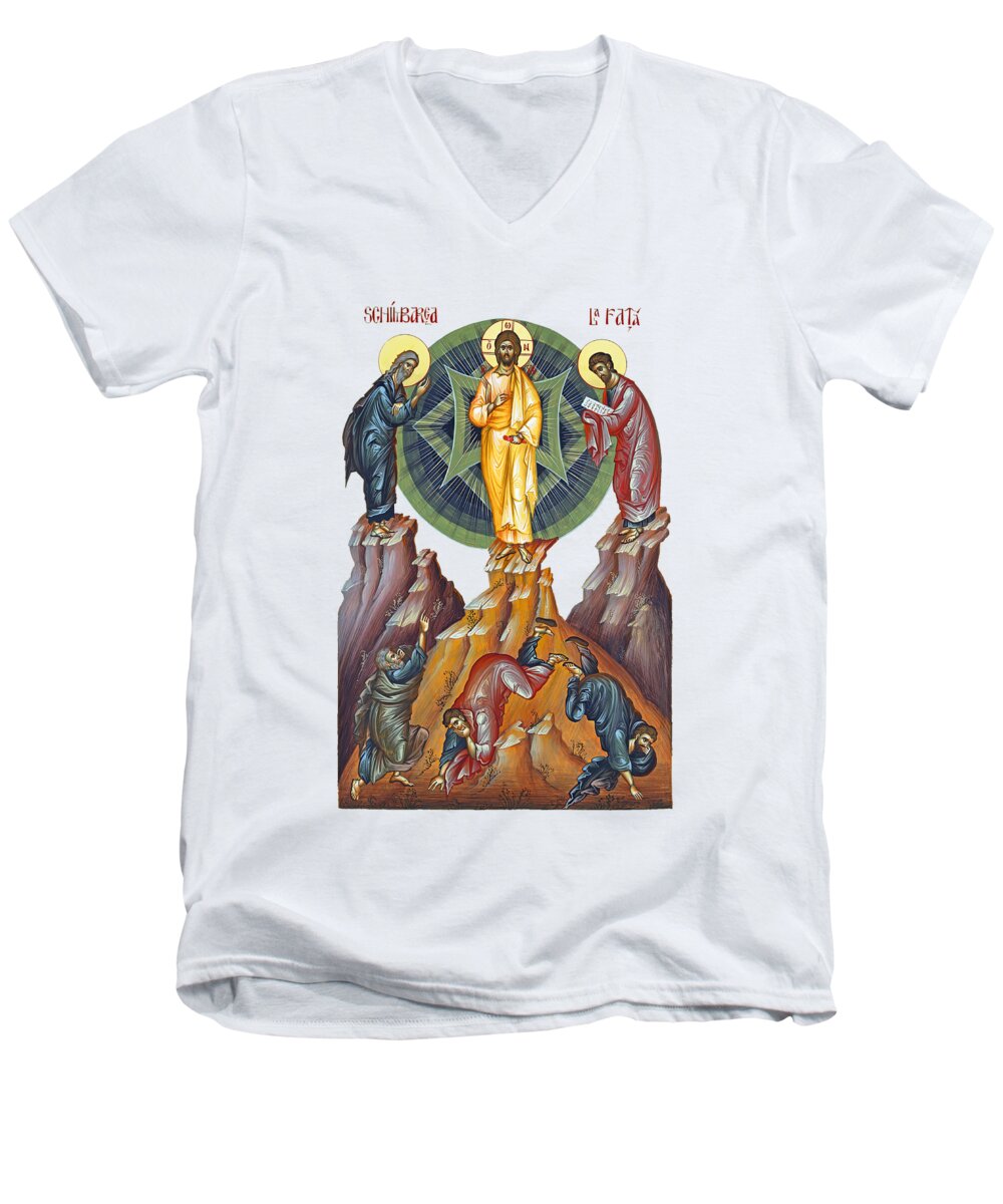 Bible Men's V-Neck T-Shirt featuring the photograph Bible Story in White by Munir Alawi