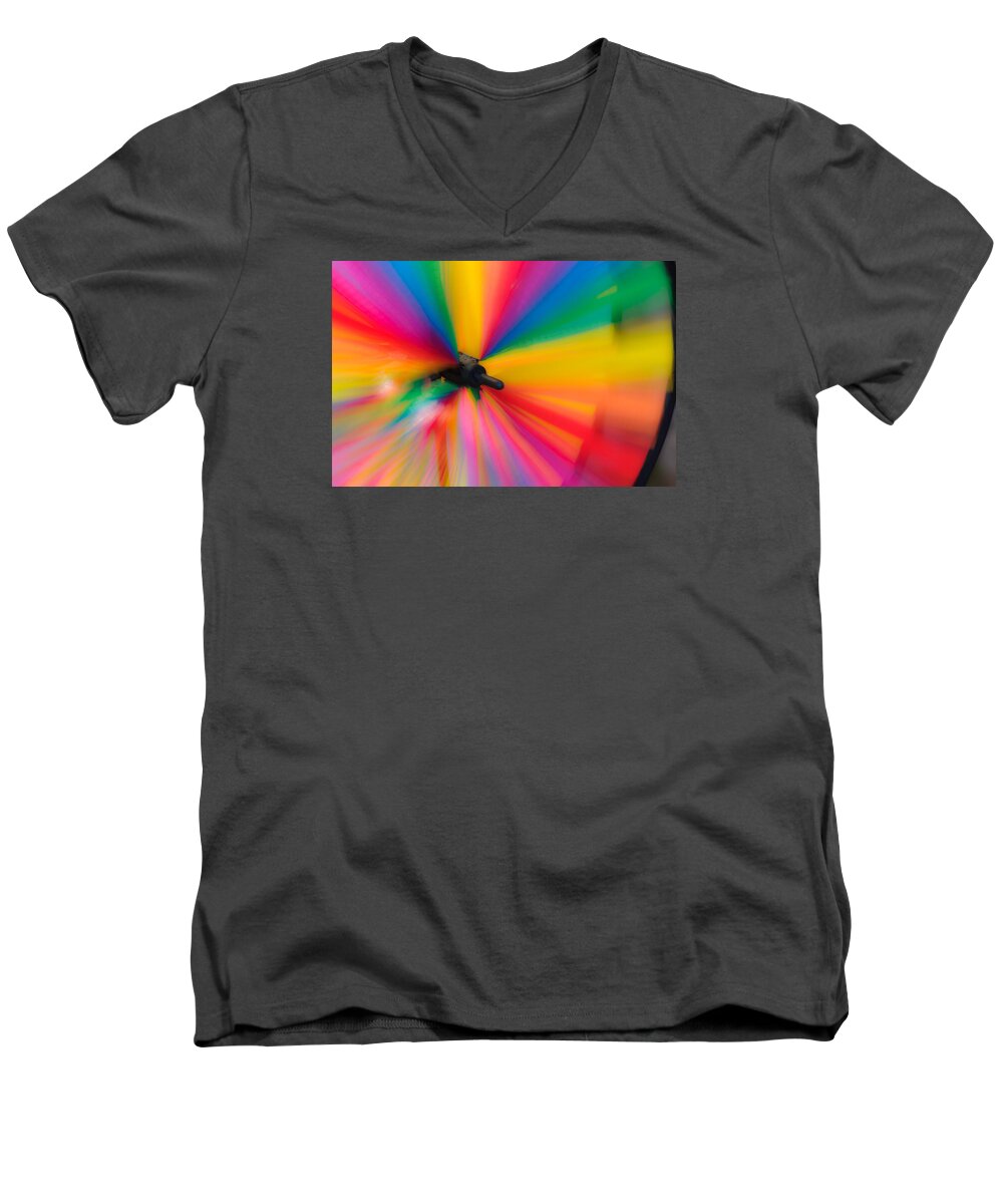Spinning Men's V-Neck T-Shirt featuring the photograph Whirligig by David Smith