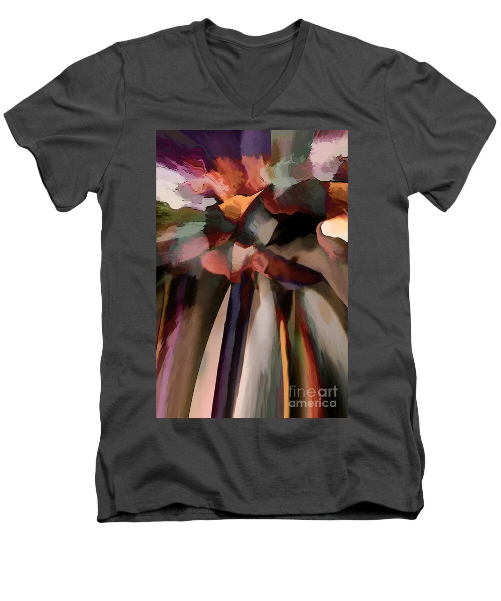 Hotel Art Men's V-Neck T-Shirt featuring the digital art Ahhh Harmony by Margie Chapman