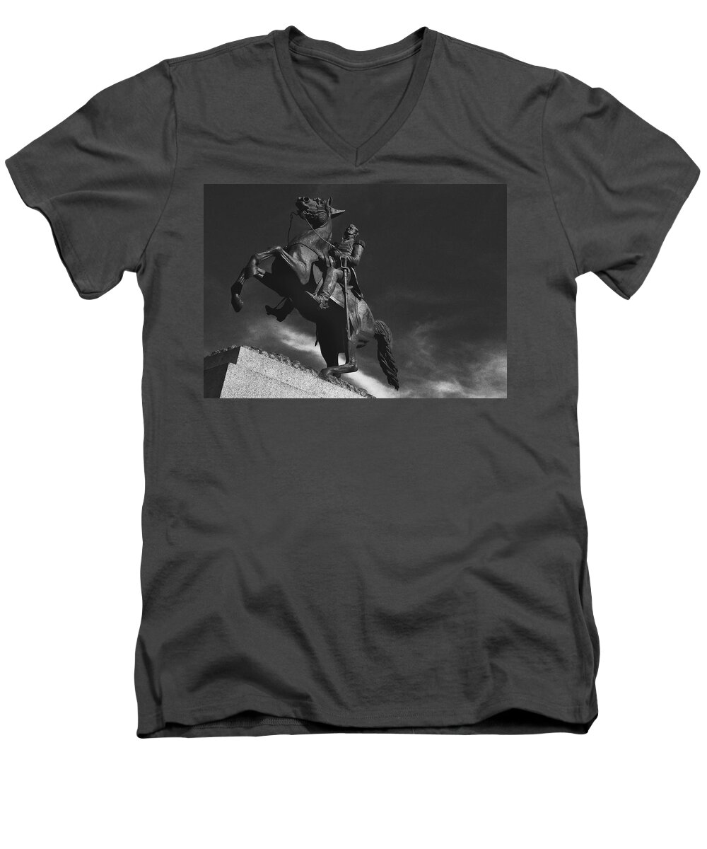 Andrew Jackson Men's V-Neck T-Shirt featuring the photograph Andrew Jackson  by Ron White
