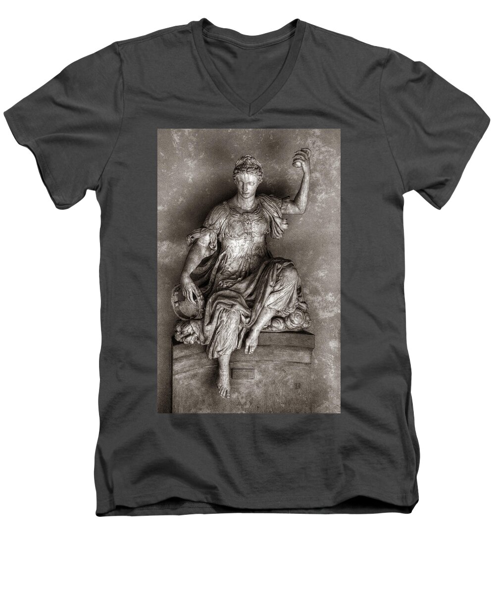Sculpture Men's V-Neck T-Shirt featuring the photograph Bargello Sculpture by Michael Kirk