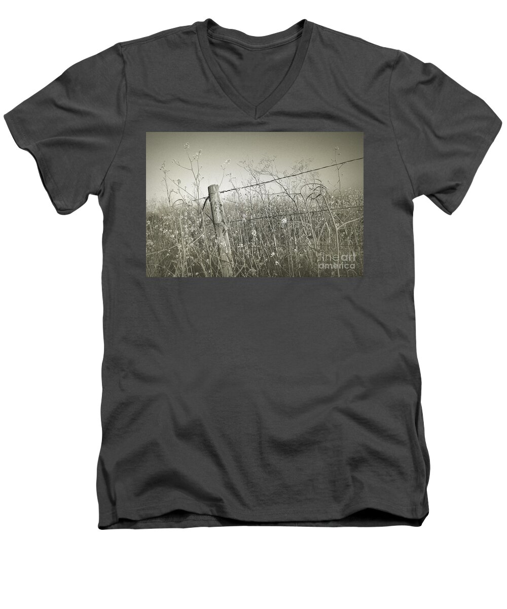 Wildflowers Men's V-Neck T-Shirt featuring the photograph Brimming by Parrish Todd