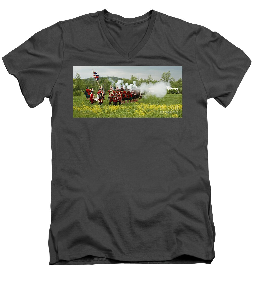Culloden Men's V-Neck T-Shirt featuring the photograph Culloden Loyalists by Carol Lynn Coronios