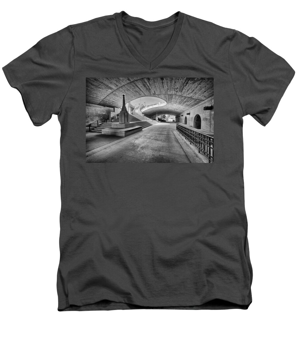 Curves Men's V-Neck T-Shirt featuring the photograph Curves by Eunice Gibb