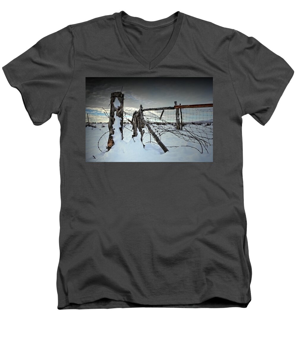 Winter Men's V-Neck T-Shirt featuring the photograph Days Of Zero by Mark Ross