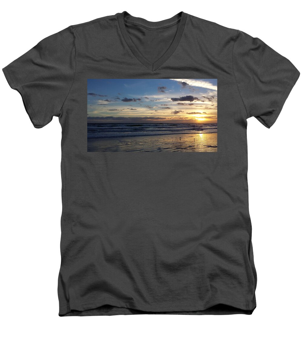 Ally White Photography Men's V-Neck T-Shirt featuring the photograph Florida Sunrise by Ally White